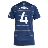 Camiseta Aston Villa Ezri Konsa #4 Tercera Equipación Replica 2024-25 para mujer mangas cortas